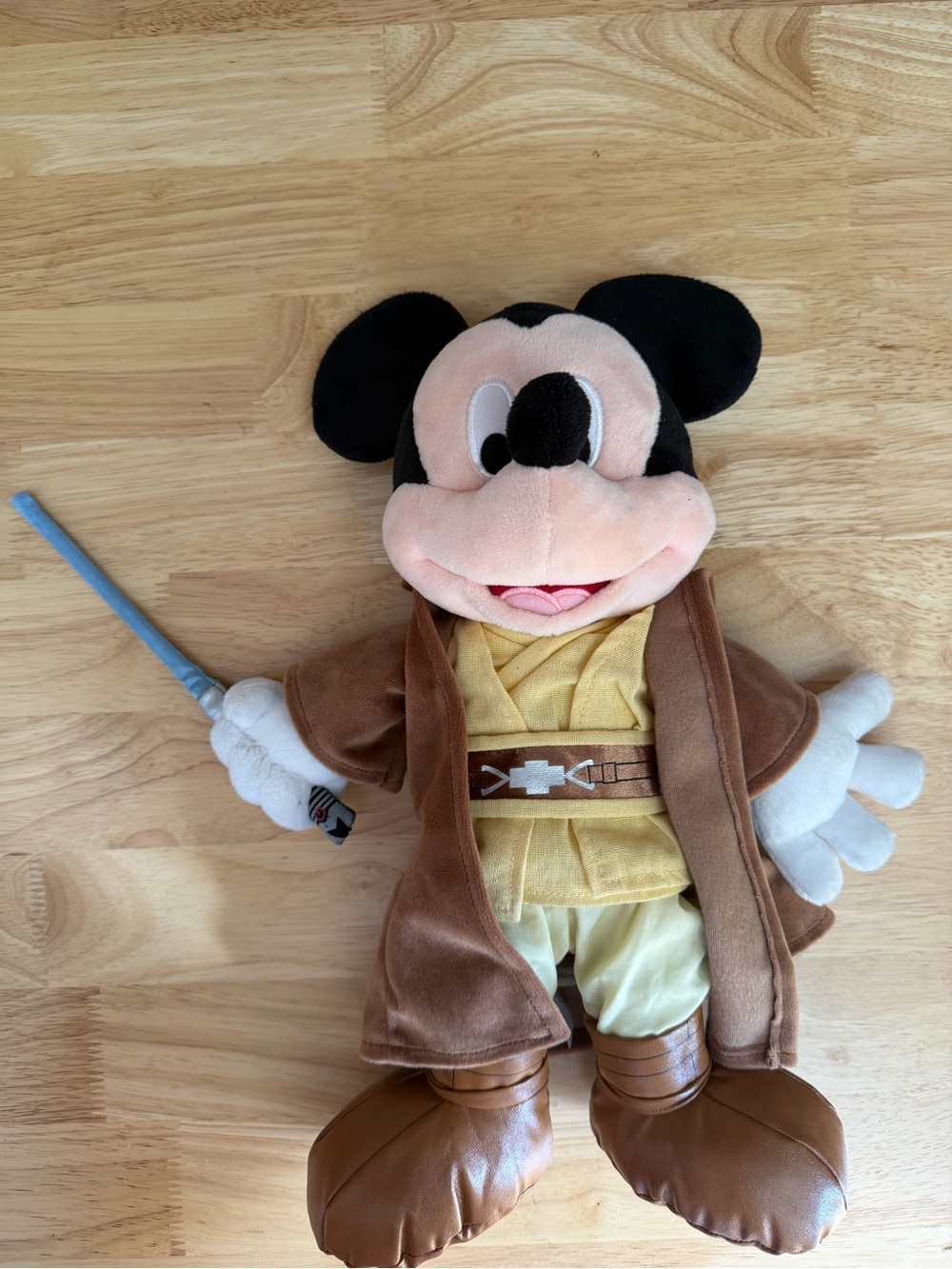 Disney Mickey Mouse Jedi Plush - Brown, Yellow, Black